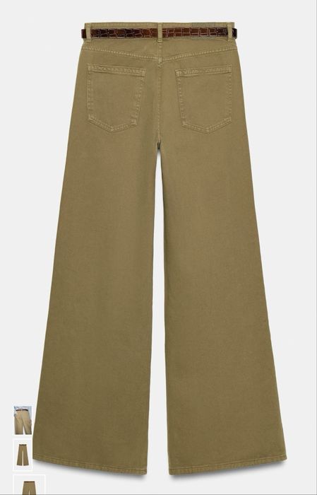 Джинси wide leg zara