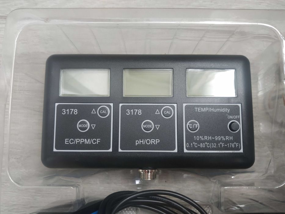 Анализатор воды 7 в 1 EC/TDS/CF/pH/ORP/Humadity/Temp, модуль RS485