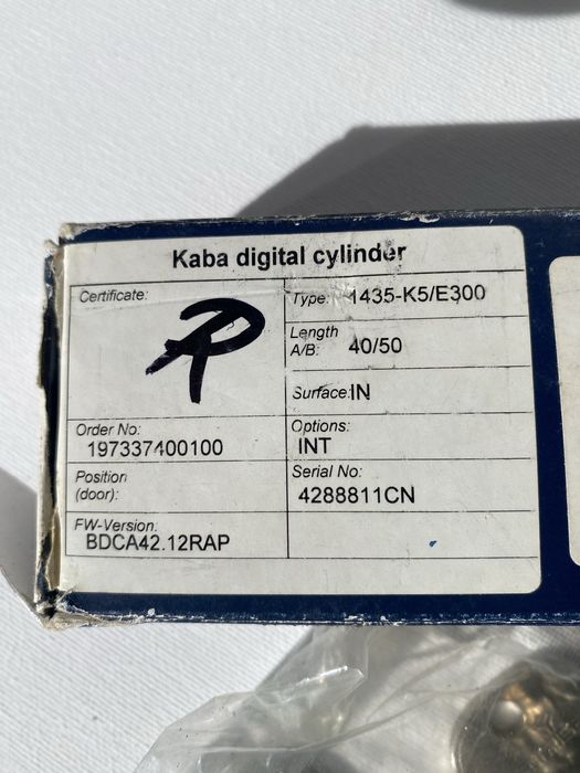 Fechadura nova Kaba Cilindro Evolo 40x50