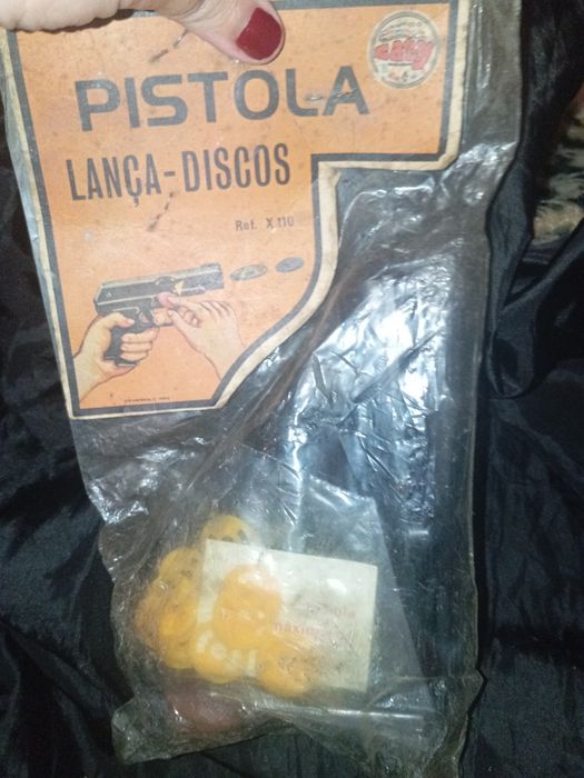 Pistola plástico gira discos