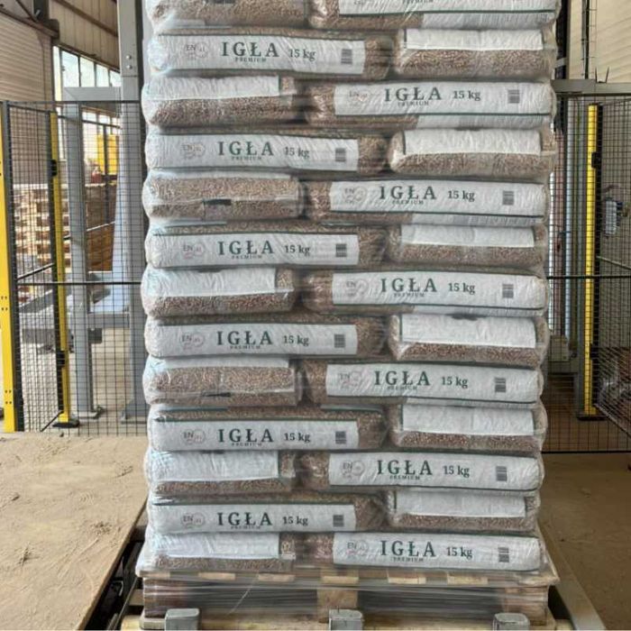 Pellet pelet IGŁA certyfikowany ENplus A1 DIN-Plus TRANSPORT HDS