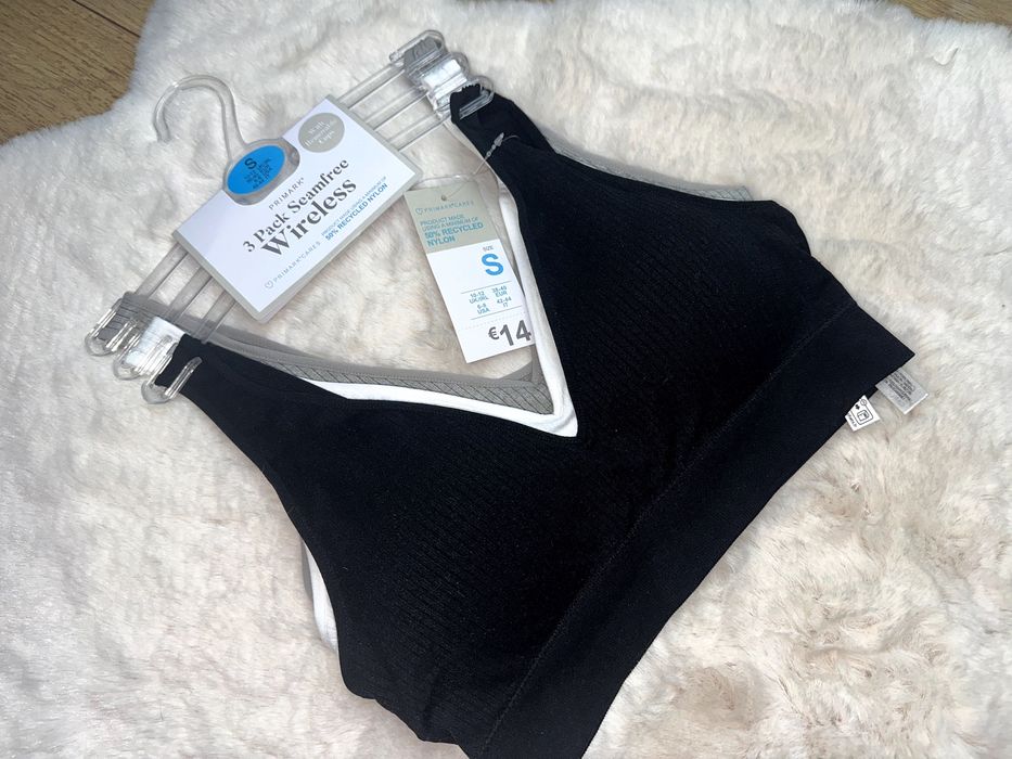 Primark 3 x biustonosz sportowy nowy S