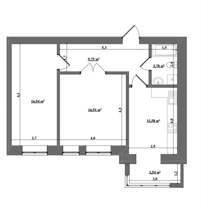 Продаж 2-х кімнатної квартири з ремонтом в Жк «Затишний»