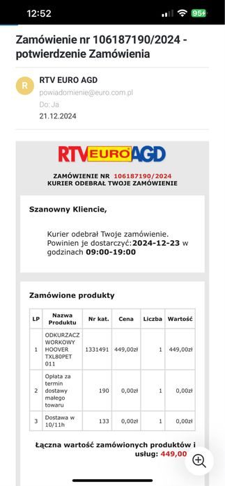 Odkurzacz Hoover