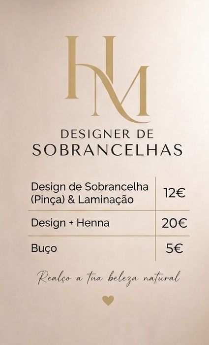 Designer de sobrancelha Henna