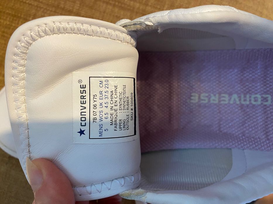 NOWE Converse biało różowe
