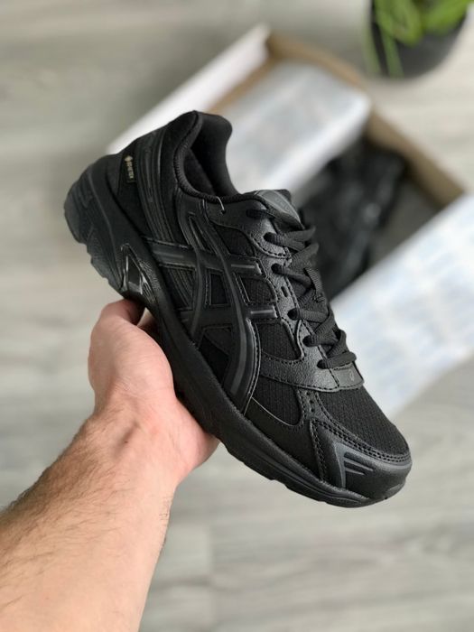 Водостійкі! Кросівки Asics Gel-1130 Black Termo Gore-Tex•Асікс (чорні) Гор-текс