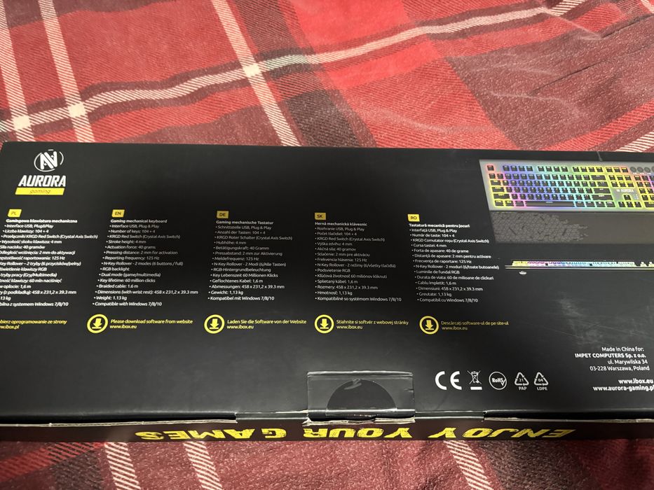 Klawiatura aurora k5 k-5 gaming