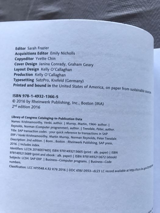 SAP Transaction Codes Book64283139177346121