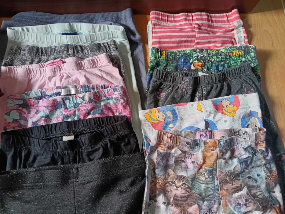 Spodnie legginsy bluzki paka 110