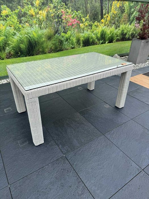 Stół Ogrodowy RAPALLO 160cm Royal Biały - wyprzedaż