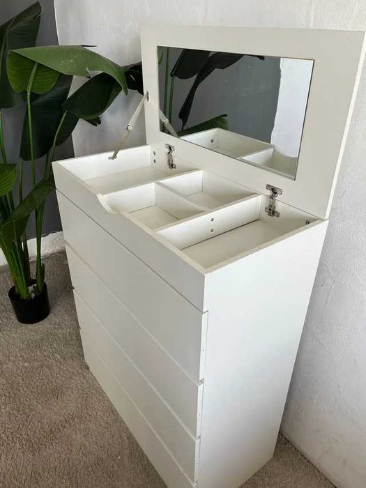 Cómoda branca con espelho - entrega gratis!