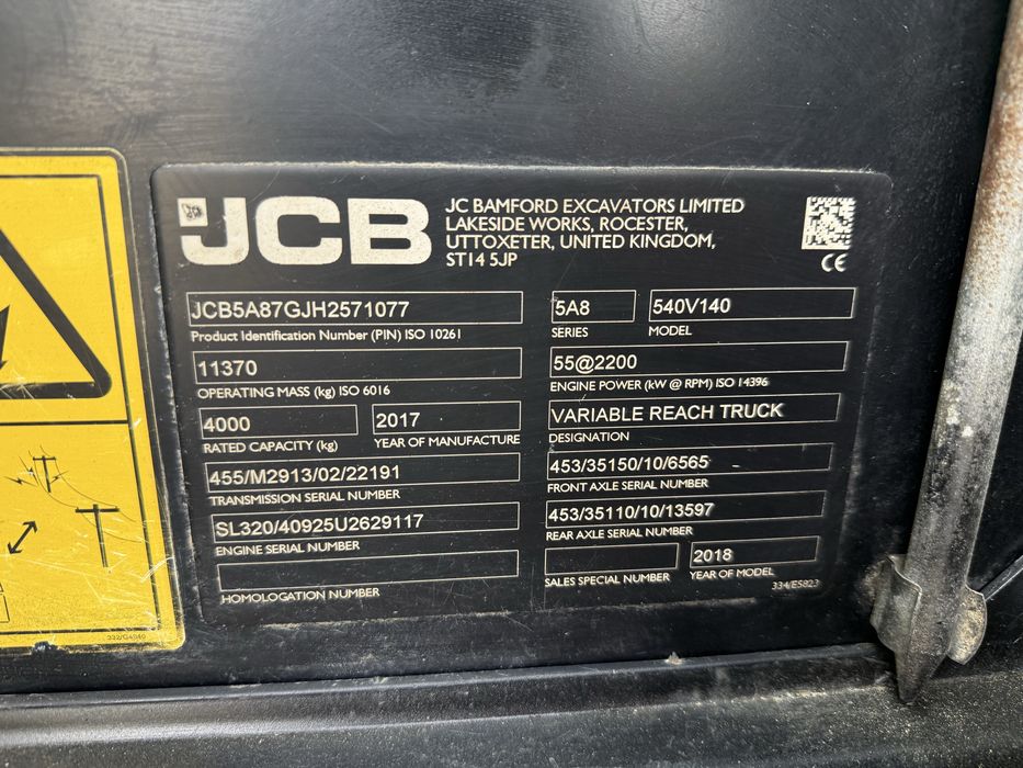 JCB 540-140 телескопічний навантажувач