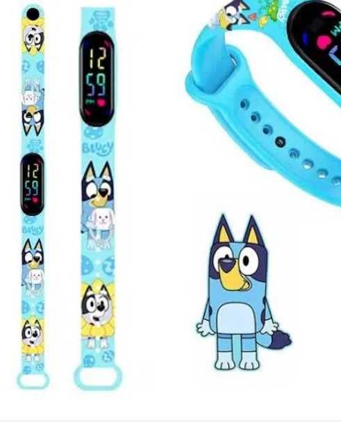 Bluey i Bingo! piękny wodoodporny zegarek dla dziecka cyfrowy LED
