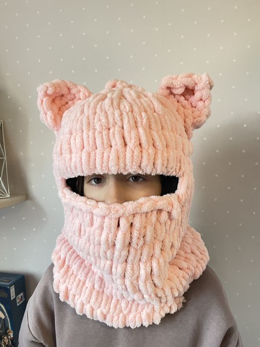 Тепла прикольна, балаклава на шолом