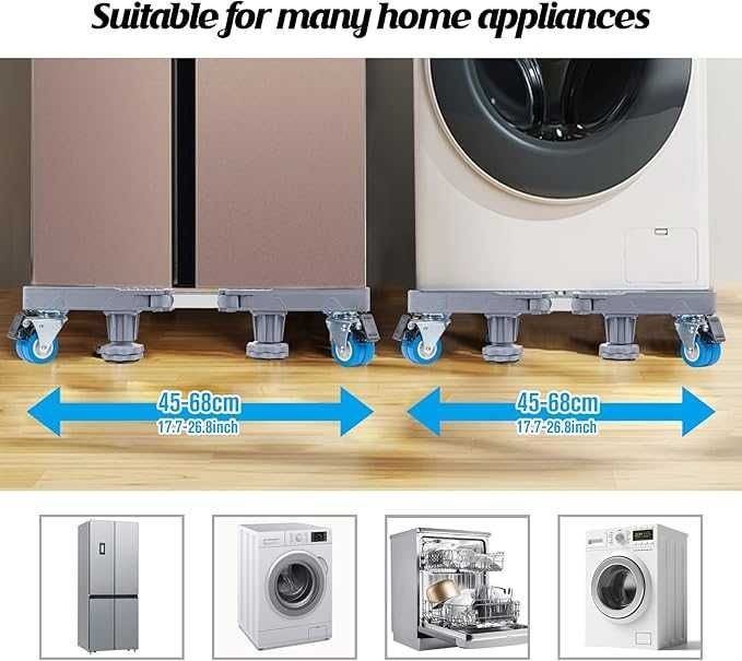 Podstawa do Pralki z Regulowanymi Kółkami - ilauke