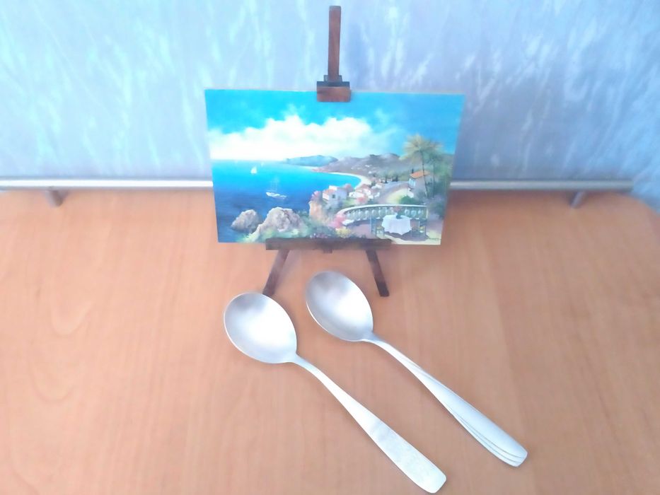 Ложки столовые Київ Каштан Киев МНЦ Мельхиор 1960-1970гг. СССР