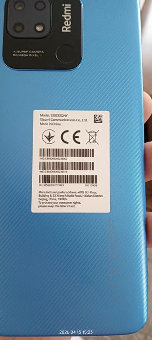 Oryginalna obudowa baterii telefonu redmi 10 c