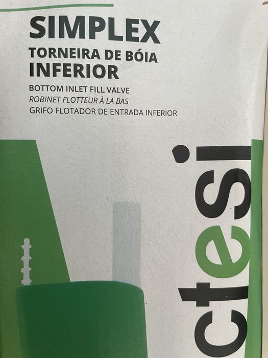 Torneira de Bóia Inferior para Autoclismo