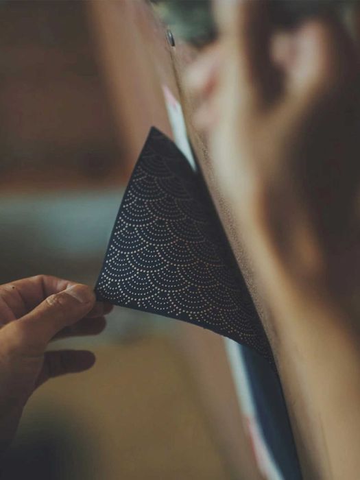 Bolsa artesanal japonesa original Inden-Ya motivo Seigaiha