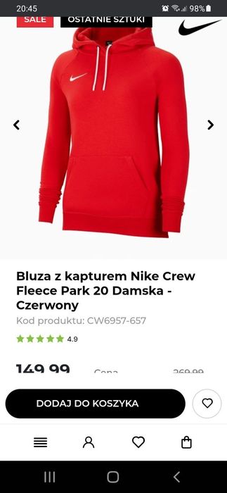 Bluza damska NIKE M