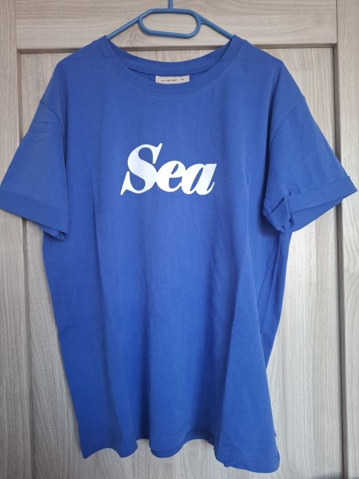 Koszulka bawełniana niebieska SEA XL