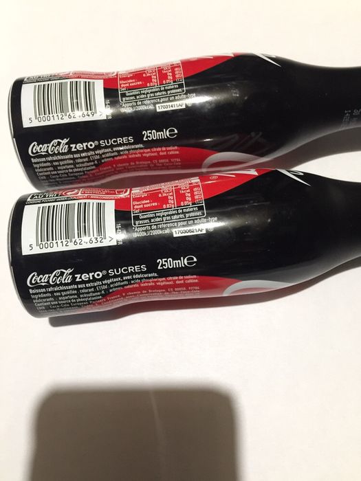 5 Garrafas Coca-Cola - França 2018