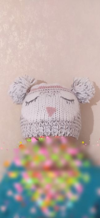 Зимова шапочка для дівчинки