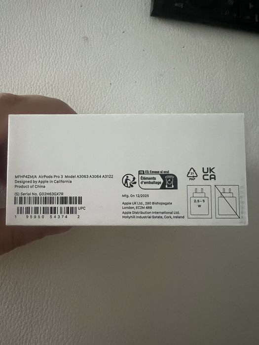 Sluchawki Airpods pro 3