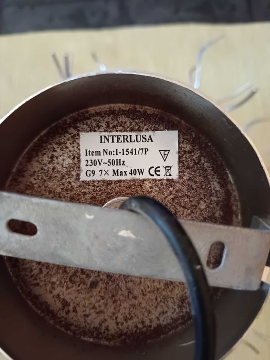Candeeiro de teto interlusa