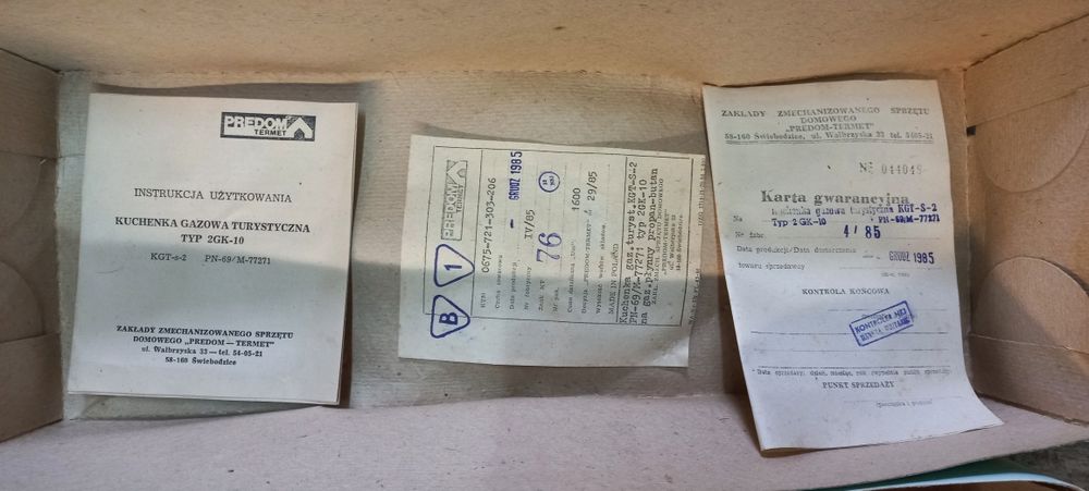 Kuchenka dwupalnikowa PRL Predom nowa