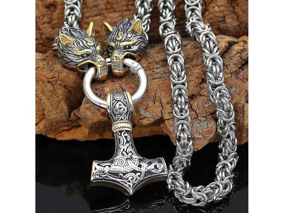 Colar viking martelo de Thor