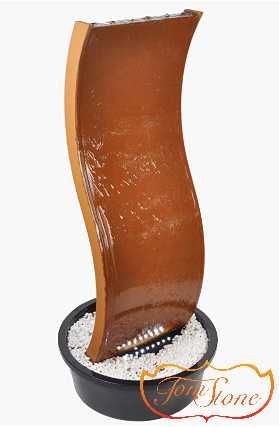 FONTANNA OGRODOWA. FONTANNY ze stali corten. Ściany wodne. Stal corten