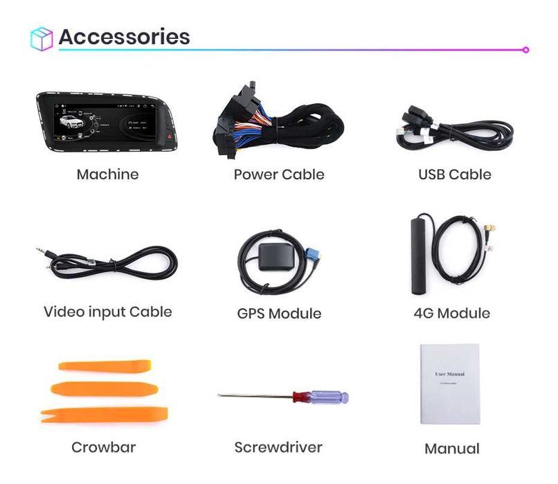 Radio Android 12 Audi Q5 13-16r wifi gps bluetooh PROM