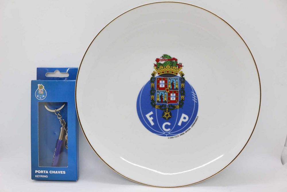Prato Futebol Clube do Porto FCP 2005 selo Licença Oficial 21 cm