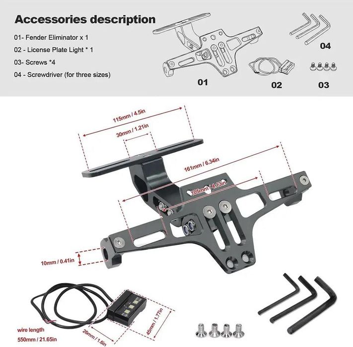 Suporte matricula curto