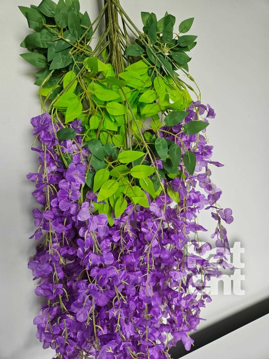 Wisteria fioletowa glicynia sztuczna girlanda dekoracja 12 sztuk