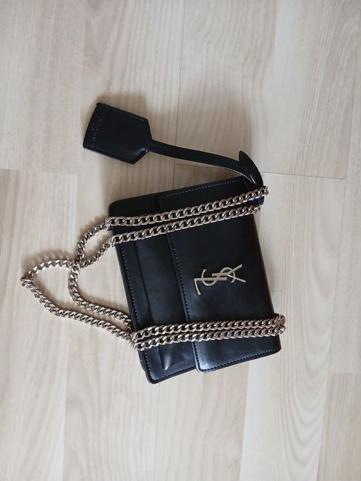 YSL Saint Laurent Sunset mała czarna torebka