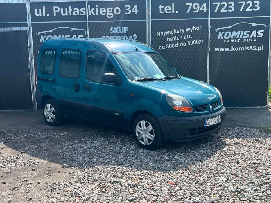 Renault Kangoo 1.2 benzyna • Sprawna Klima • Elektryka szyb • Bydgoszcz