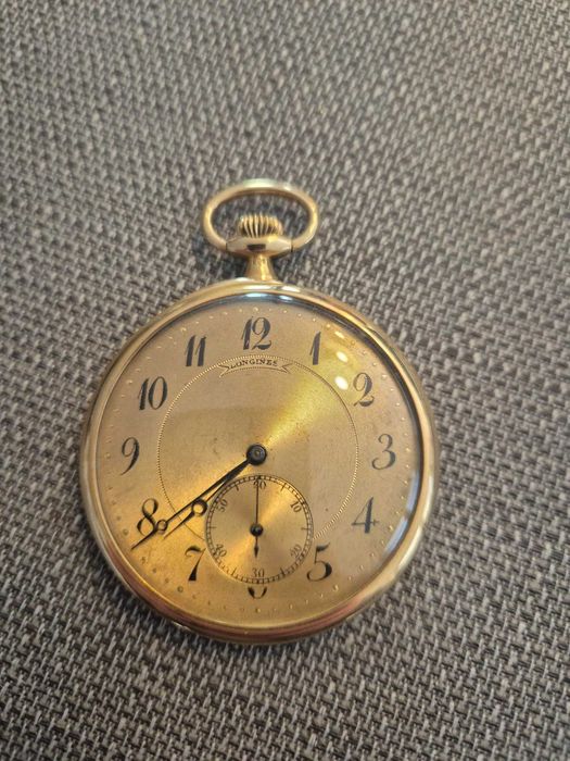 Relógio de bolso Longines em ouro 18K – 1909