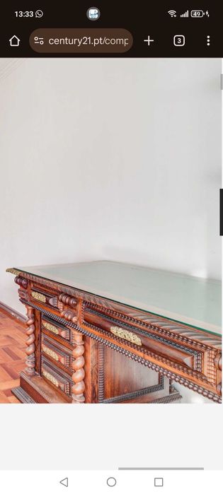 Conjunto mobília Pau Santo