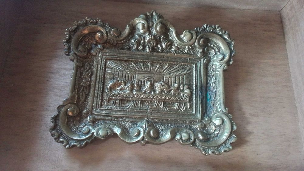 Miniature of "The Last Supper", in bronze, very old