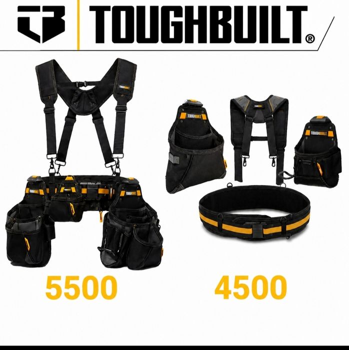 Комплект Toughbuilt пояс для інструментів сумка для інструментів