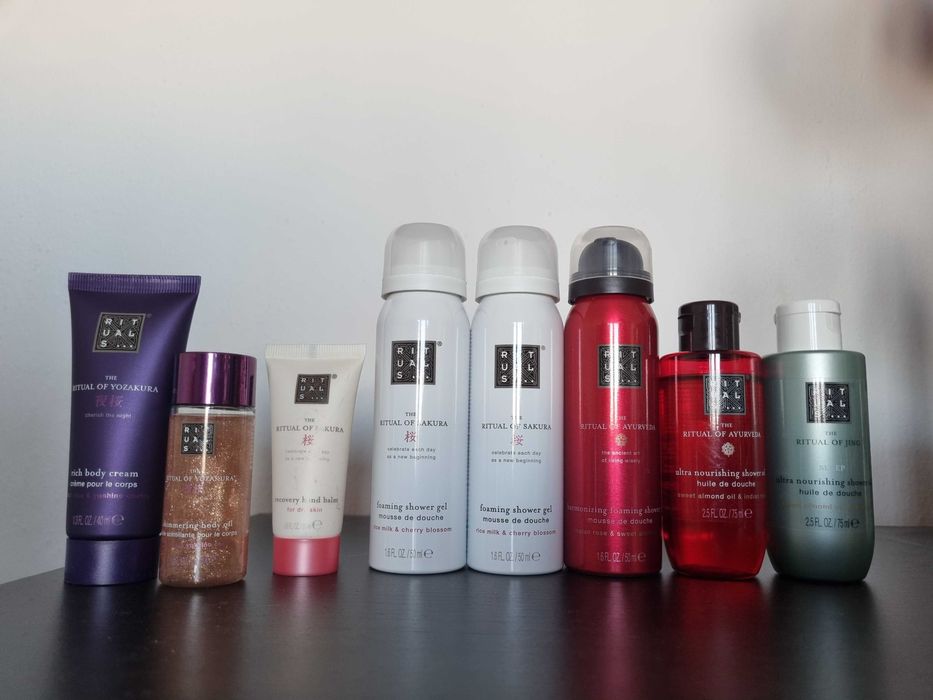 Rituals miniaturki kosmetyków travel podróżne pianka