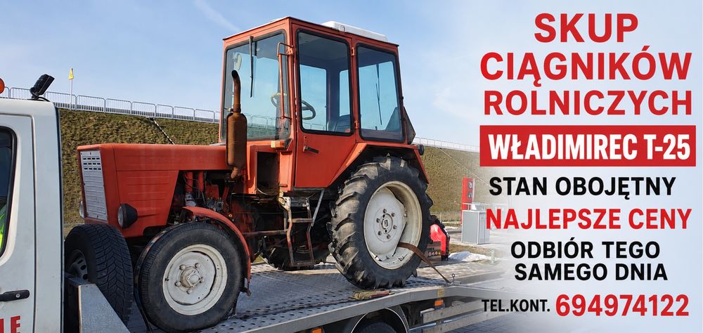 Skup ciągników i traktorów rolniczych marki Władimirec T-25,Ursus C-330 masz coś interesującego zadzwoń odbiór tego samego dnia
