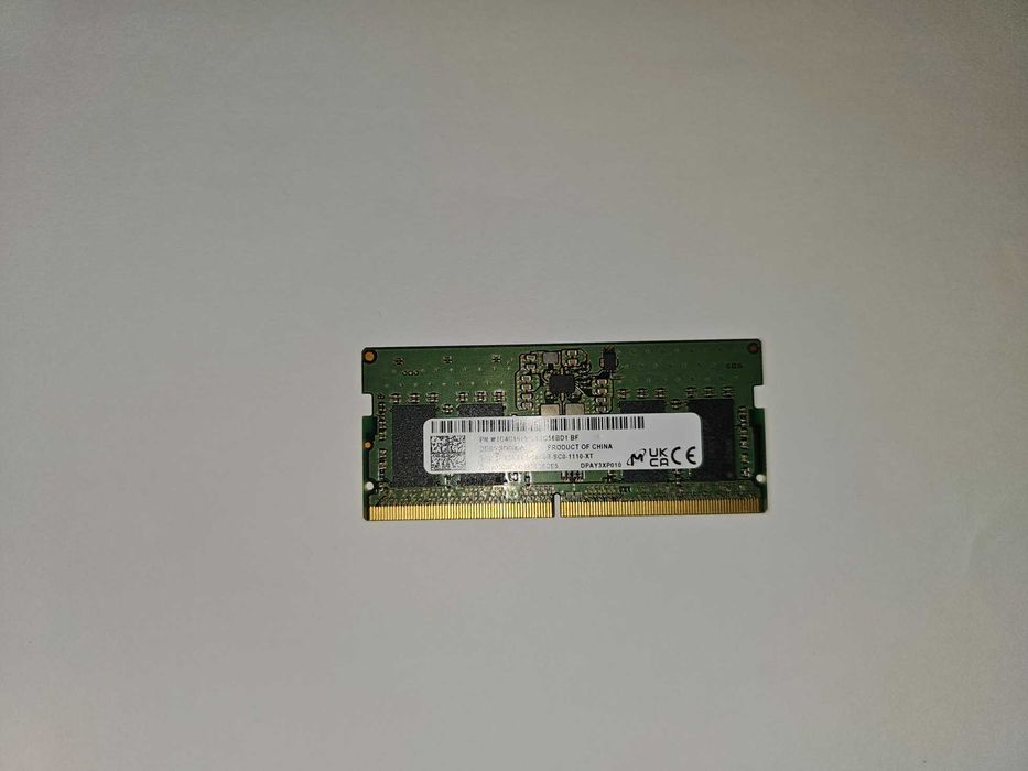 Memórias RAM SODIMM 8Gb DDR5 Micron de portátil