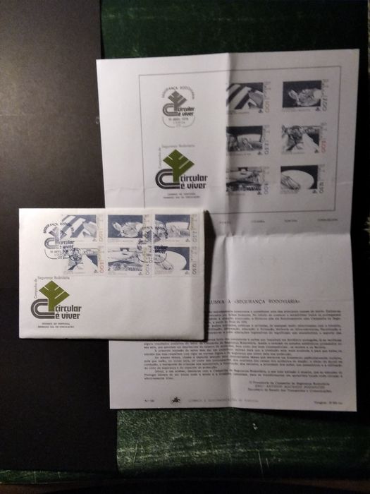 1978 FDC Segurança Rodoviária MNH **