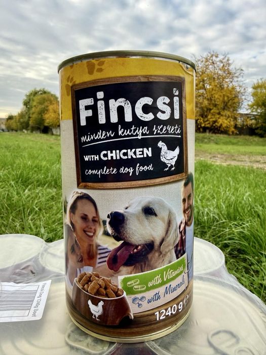Найкращя ціна ! Finchi консерва 1240 г.—Якісний вологий корм для собак
