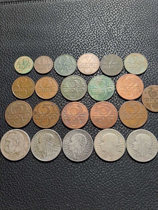 Monety 2 Rp zestaw 21 sztuk srebro