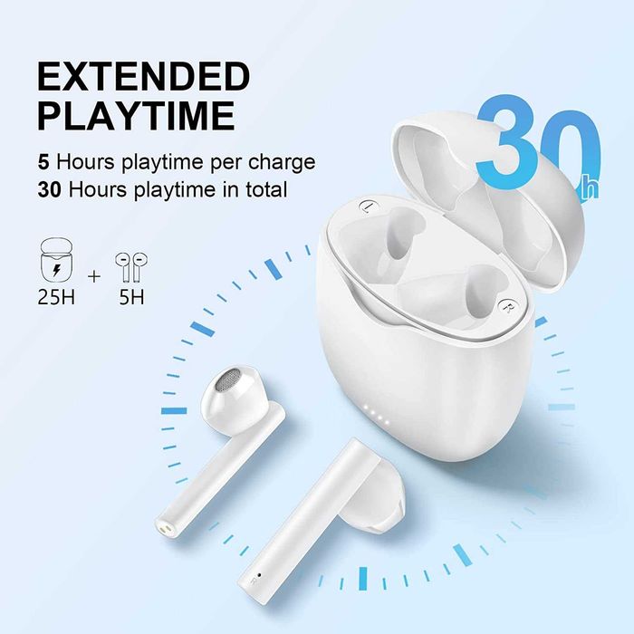 Auriculares Bluetooth 5.1 - Compatível com iPhone ou Android